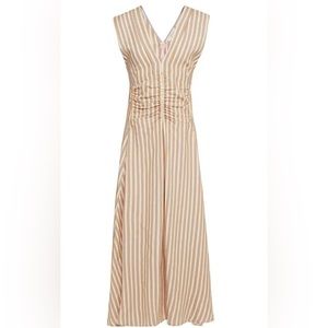 Sandro light pink striped dress. Size 42. In a great condition